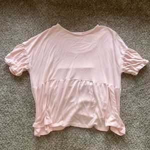 Baby pink top size L